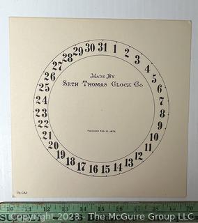 Large Group of Paper Clock Faces