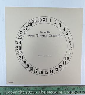 Large Group of Paper Clock Faces