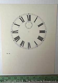 Large Group of Paper Clock Faces