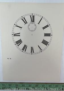 Large Group of Paper Clock Faces