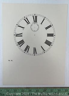 Large Group of Paper Clock Faces