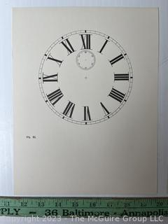 Large Group of Paper Clock Faces