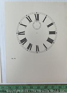 Large Group of Paper Clock Faces