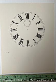 Large Group of Paper Clock Faces