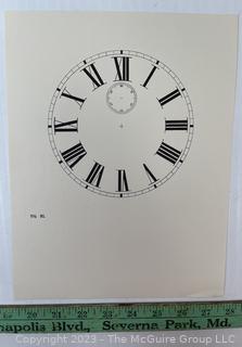 Large Group of Paper Clock Faces