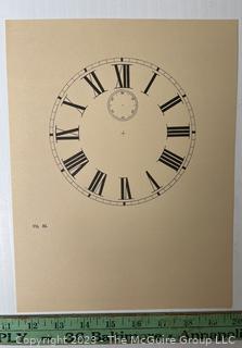 Large Group of Paper Clock Faces