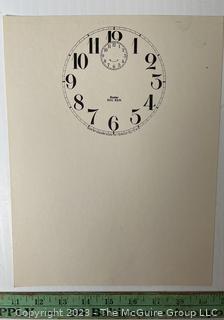 Large Group of Paper Clock Faces