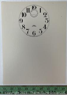 Large Group of Paper Clock Faces