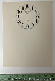 Large Group of Paper Clock Faces