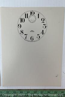 Large Group of Paper Clock Faces