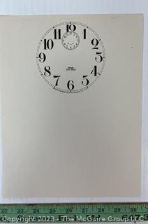 Large Group of Paper Clock Faces