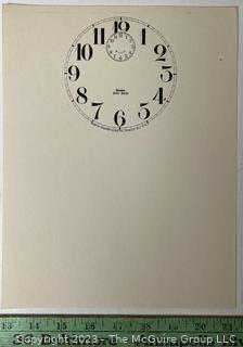 Large Group of Paper Clock Faces