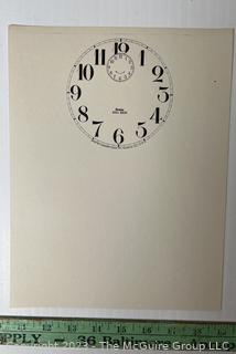 Large Group of Paper Clock Faces