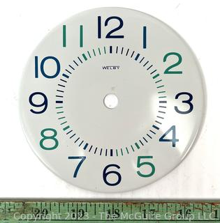 Metal and Glass Clock Faces 