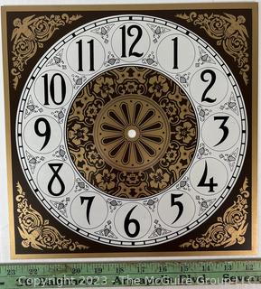 Metal and Glass Clock Faces 