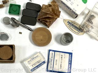 Grouping of Watchmakers Tools and Supplies