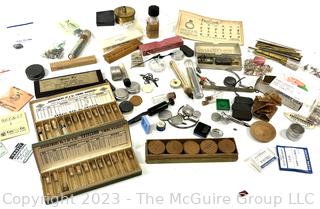 Grouping of Watchmakers Tools and Supplies