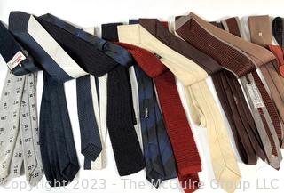 Group of Vintage Skinny Neck Ties