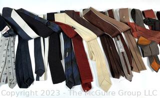 Group of Vintage Skinny Neck Ties