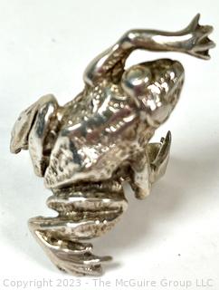 Cast Sterling Silver Frog Ring