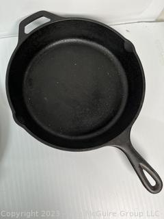 Three (3) Cast Iron Pans Including Lodge