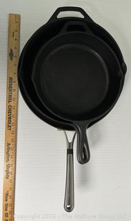 Three (3) Cast Iron Pans Including Lodge