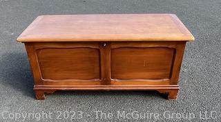 Lane Rock Maple Cedar Lined Hope Chest. Measures 46.5w x 19.5d x 20.5" height