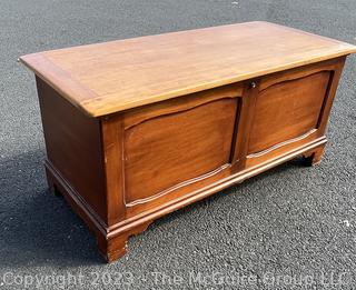 Lane Rock Maple Cedar Lined Hope Chest. Measures 46.5w x 19.5d x 20.5" height