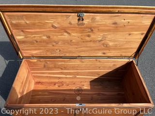 Lane Rock Maple Cedar Lined Hope Chest. Measures 46.5w x 19.5d x 20.5" height