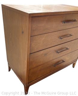 Mid Century Modern Four (4)  Drawer Dresser Chest.  19" x 33" x 36"