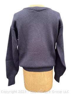 Vintage Wool Hand Knitted School H Sweater Made by Great Dane Knitting Mill Merrimack NH.