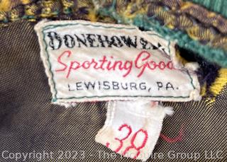 Wool with Leather Trim Athletic Letter Jacket from Donehower Quality Sporting Goods Jacket. Size 38 reg.  Some damage as shown. 
