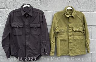 Twp (2) Military Uniform Shirts - Navy & Army