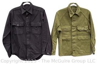 Twp (2) Military Uniform Shirts - Navy & Army