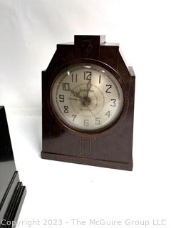 Three (3) Electric Mantel Clocks Including Hammond & Telechron