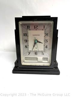 Three (3) Electric Mantel Clocks Including Hammond & Telechron