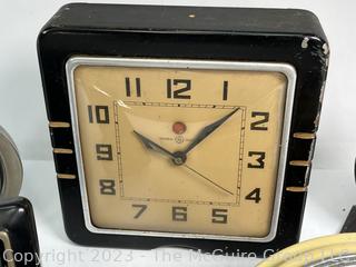 Five (5) Wind Up Alarm Clocks