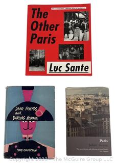 Three (3) Books on Paris and Rome