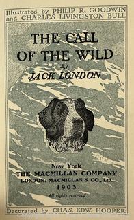 The Call of the Wild by Jack London, 1903 MacMillan First Edition, Fourth Printing