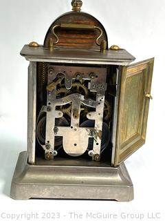 Franz Joseph I of Austria 50 Year Reign Jubilee Carriage Clock in Brass and Glass Case.  