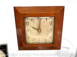 Seven (7) Mantel Desk Clocks Including Seth Thomas, General Electric and Westclox