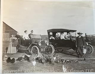 Three (3) Black & White Photographs. Scenes of Early 20th Century Rural American Life. 