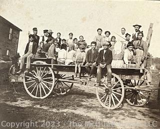 Three (3) Black & White Photographs. Scenes of Early 20th Century Rural American Life. 