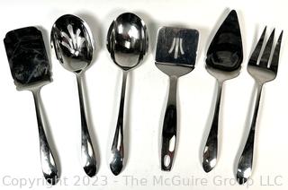 Six (6) Gorham Silver Plate Serving Utensils