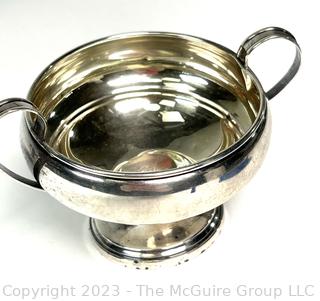 Set of Weighted Sterling Silver Creamer and Sugar. 210 grams