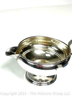 Set of Weighted Sterling Silver Creamer and Sugar. 210 grams