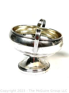 Set of Weighted Sterling Silver Creamer and Sugar. 210 grams