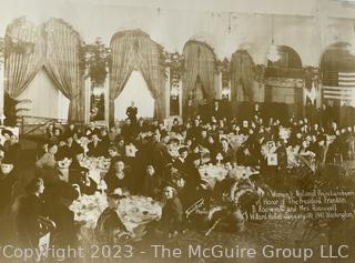 Unframed Long Photo of Women's National Press Luncheon in Honor of President Franklin D Roosevelt 1941. Measures 10 x 34"