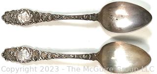 Two (2) Sterling Silver Spoons.  42 grams