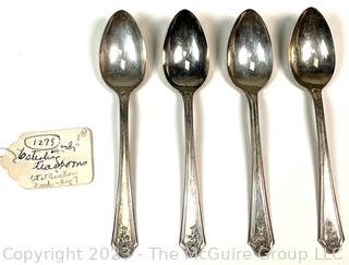 Four (4) Sterling Silver Spoons.  104 grams